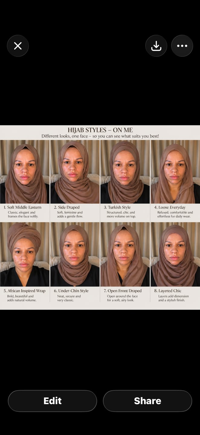 Customer photo review of 360 Contour hijab set 'Hunter'