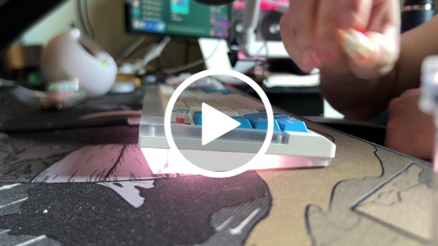 Customer video review of WINGTREE CAMELLIA LINEAR SWITCH FACTORY LUBED (10PCS)