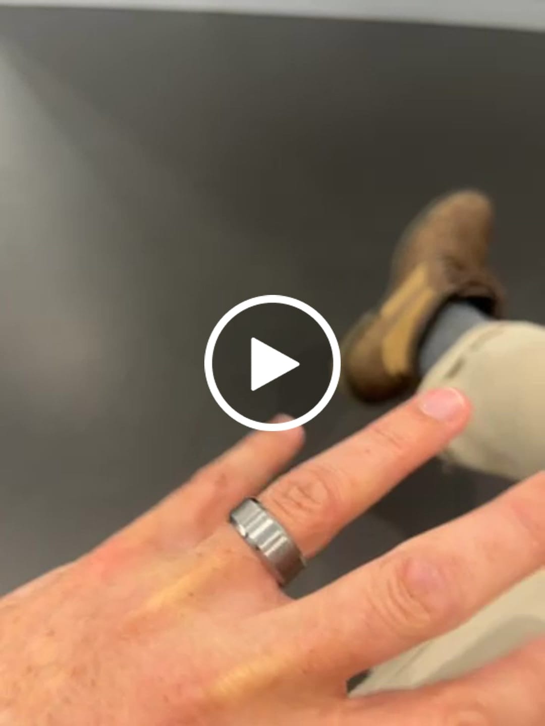 Customer video review of The Silver Knight - Silver 8mm Brushed Tungsten Beveled Ring