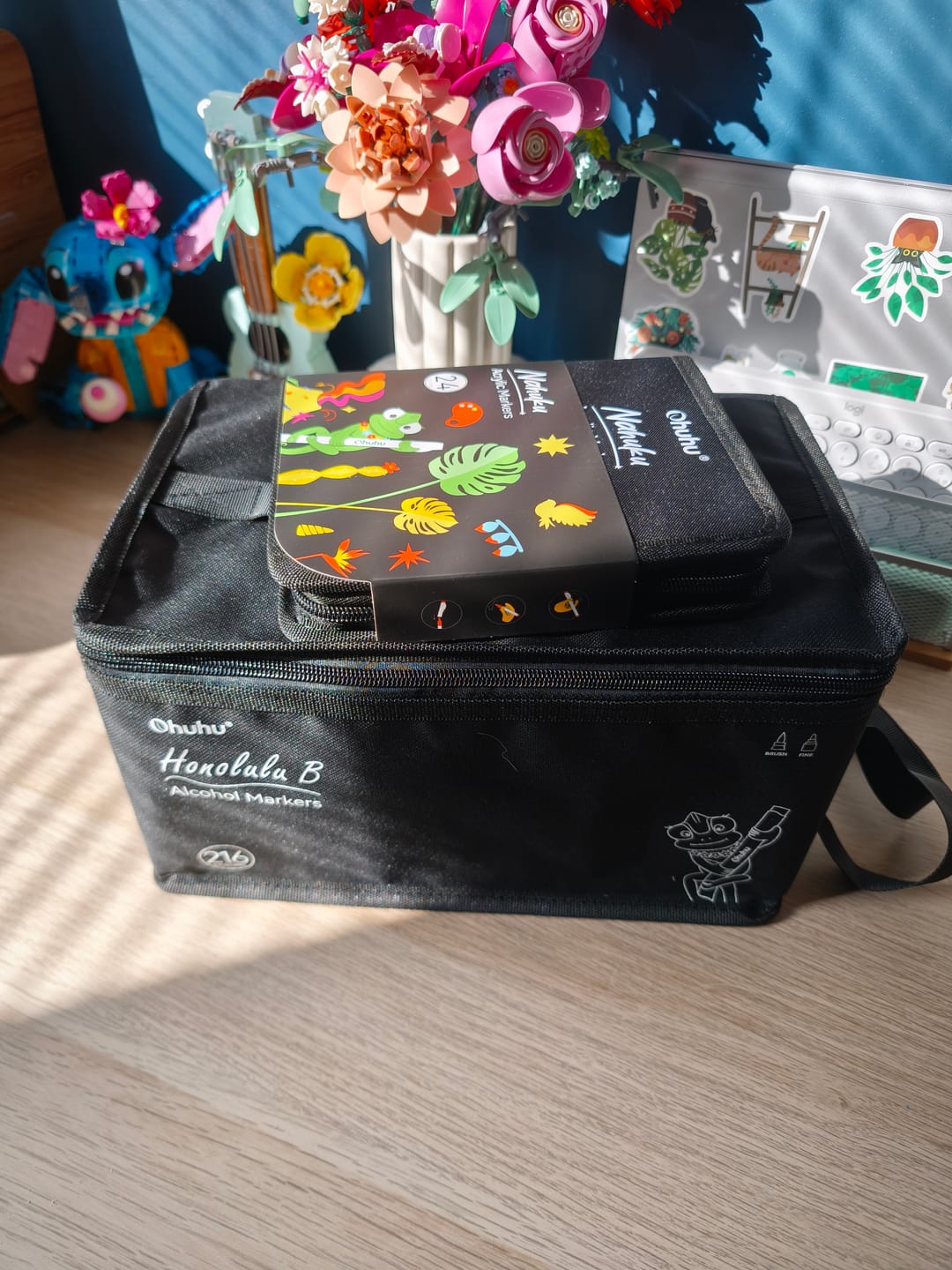 Customer photo review of Ohuhu Direct-ink Acrylic Markers 24 Colors - Nahuku