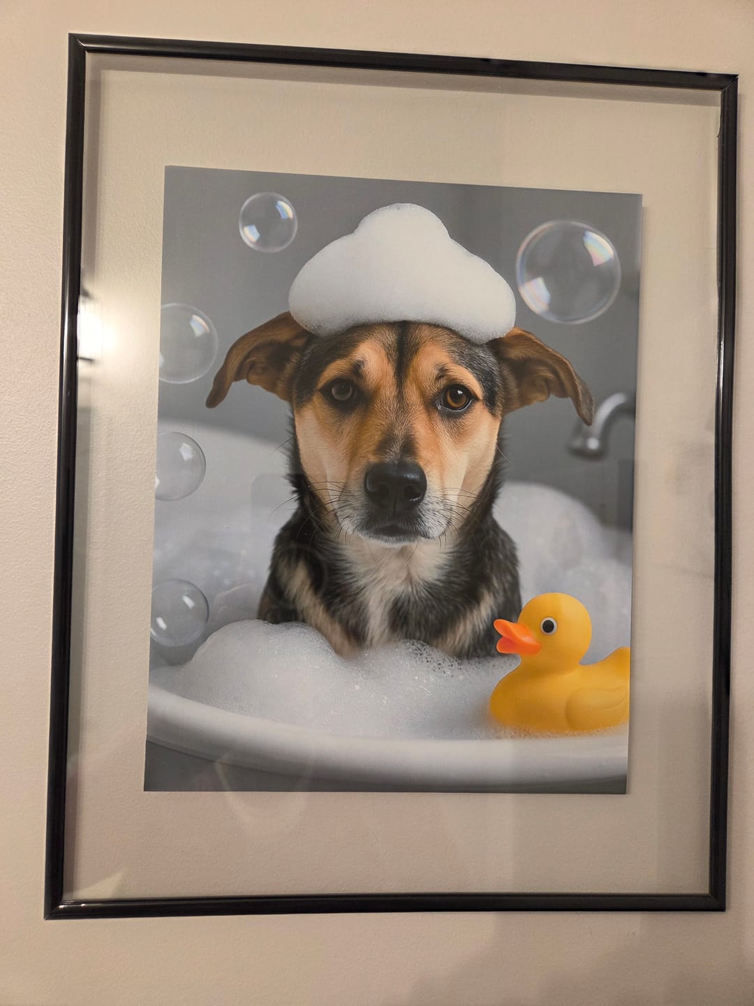 Customer photo review of Bath Time - Personalized Poster
