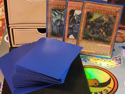 Customer photo review of ELITE SERIES - Soft Matte Deep Blue Color Sleeves (100PCS)