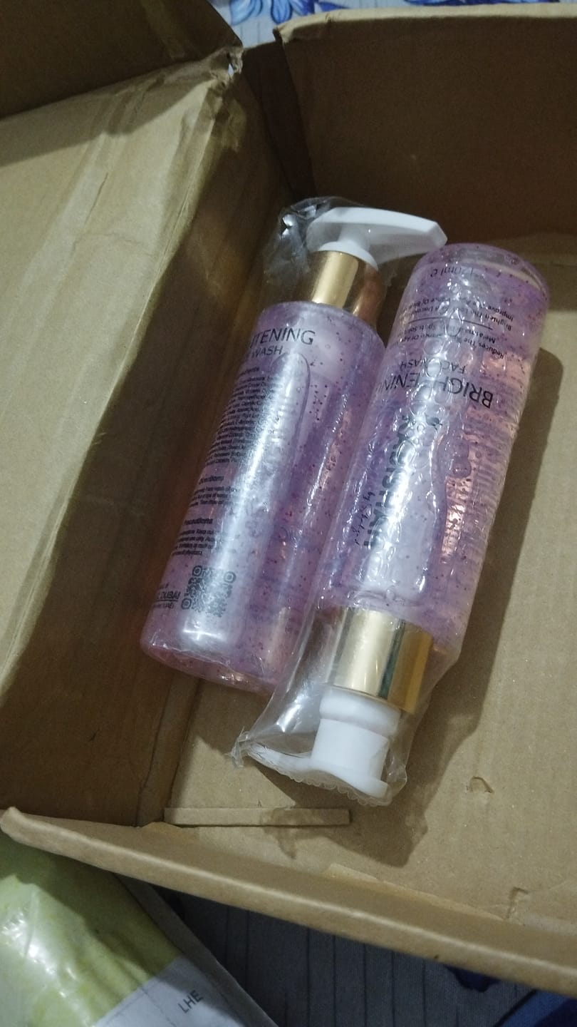 Customer photo review of LuminaGuard Daily Brightening Sunblock Double Pack Bundle.