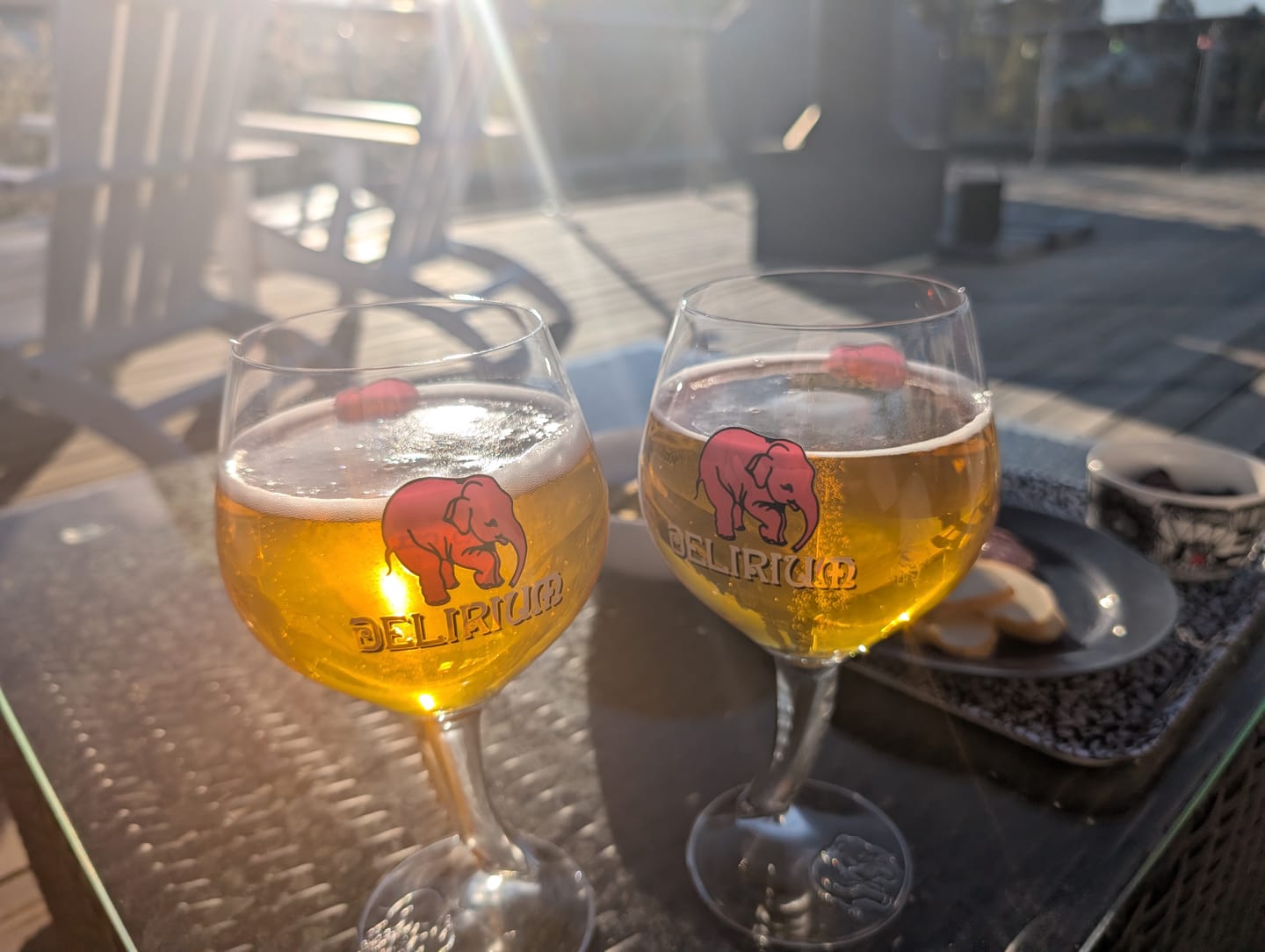Customer photo review of Delirium Bierglazen op Voet - 330 ml - 2 stuks
