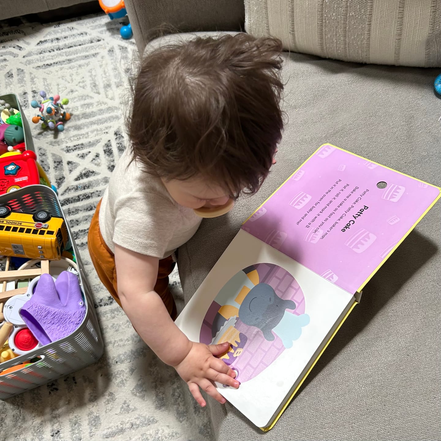Customer photo review of Patty Cake Nursery Rhymes - Headphone Edition