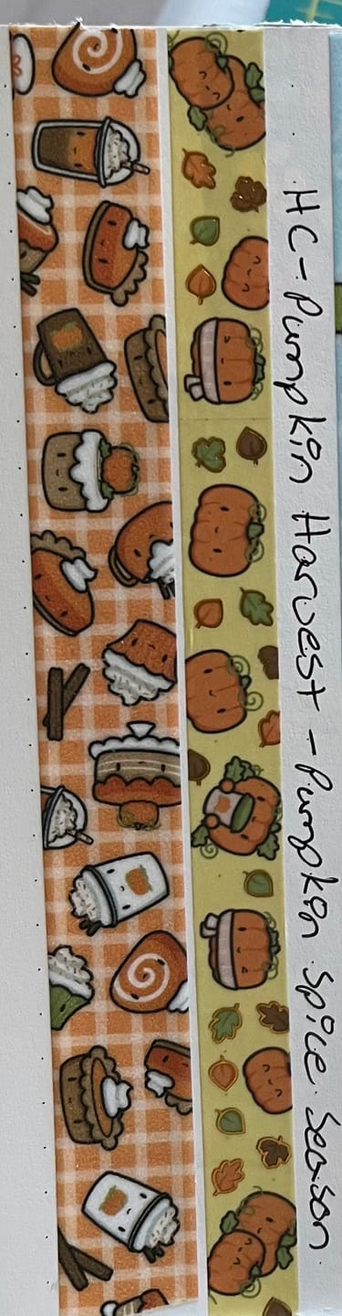 Customer photo review of Pumpkin Spice Washi Tapes (Set of 2)