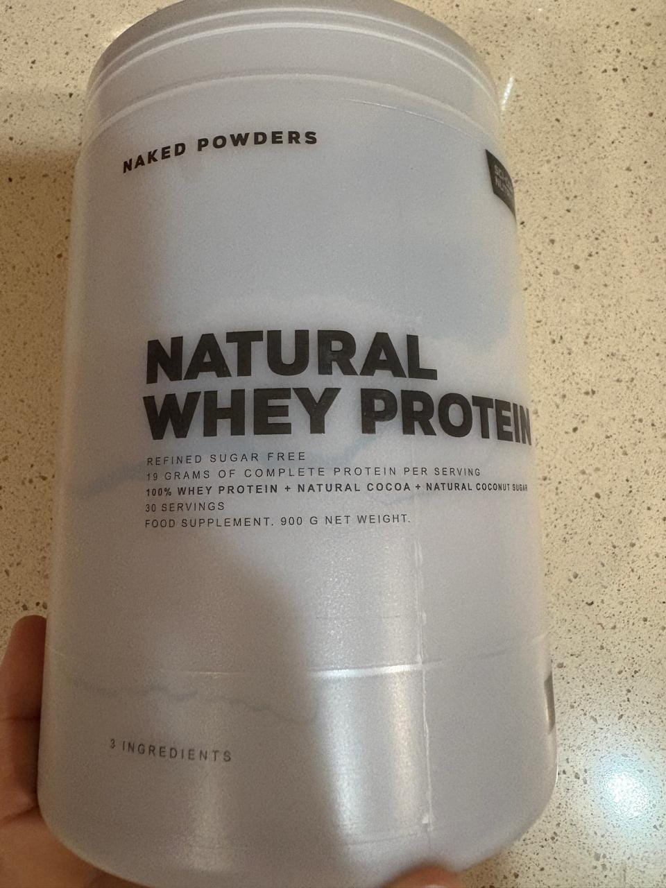 Customer photo review of NAKED NATURAL WHEY PROTEIN  unflavoured - 900g | 30 servings (new)