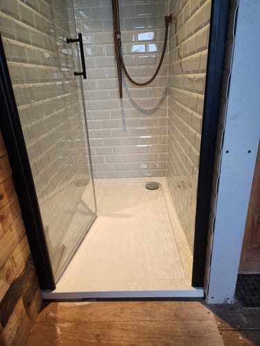 Customer photo review of 1200 x 700 Rectangle Stone Shower Tray