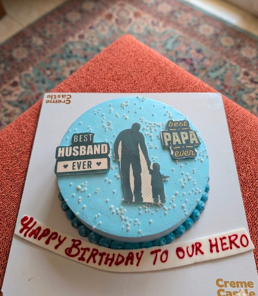 Customer photo review of Husband Father Chocolate Cake