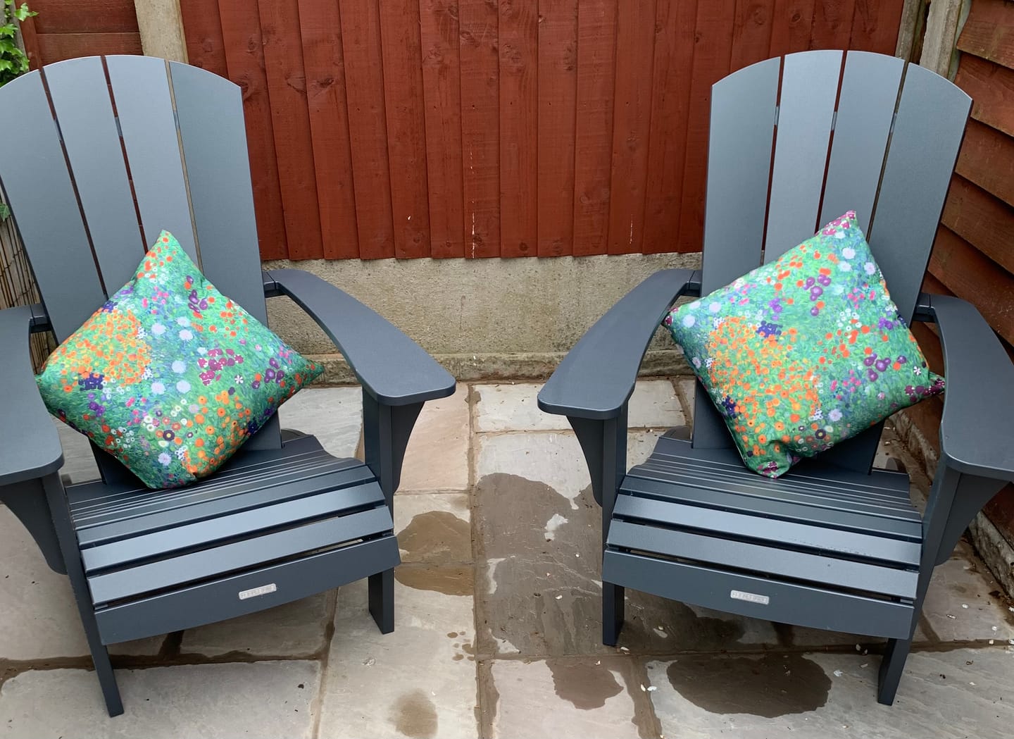 Customer photo review of Klimt Flower Garden Water Resistant Fabric
