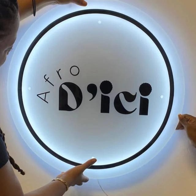 Customer photo review of Custom 3D Metal Backlit Sign For Rob