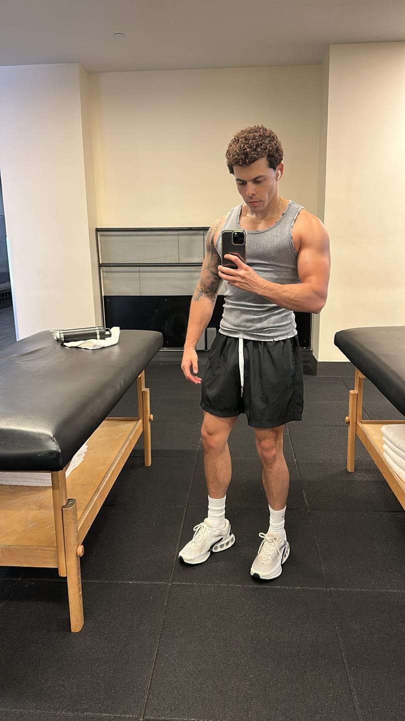 Customer photo review of Premium Ultra-Soft Cotton Fitted Tank 3 Pack