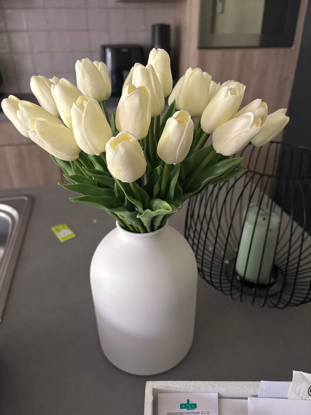 Customer photo review of Tulpen Boeket - Wit (25 stengels)
