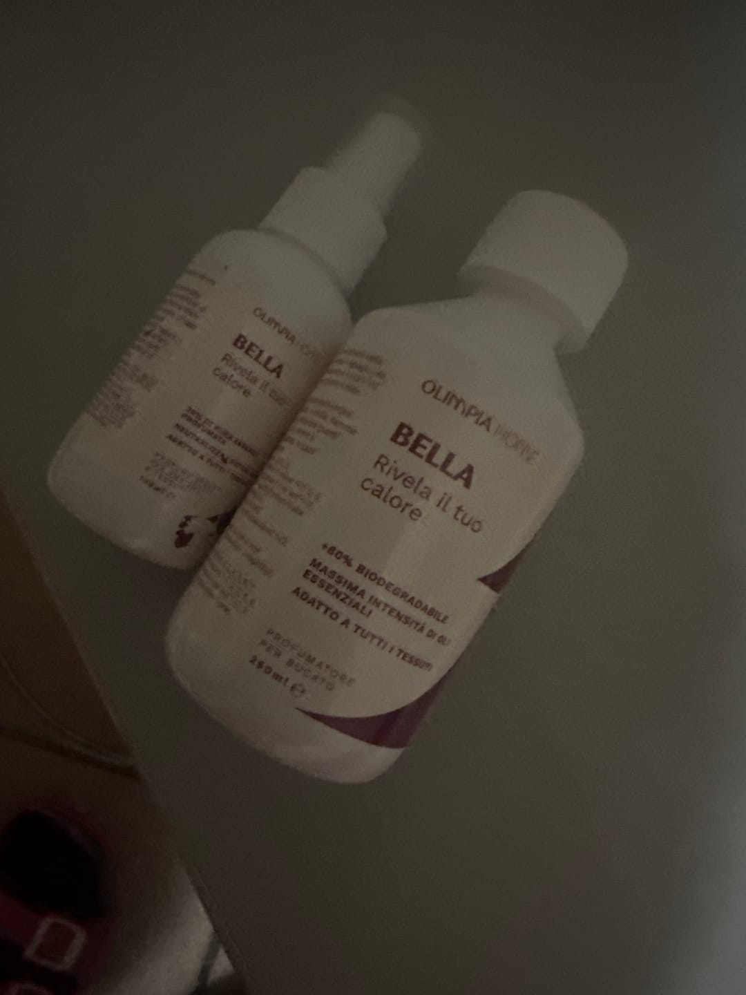 Customer photo review of Profumo spray per tessuti Bella ml.100