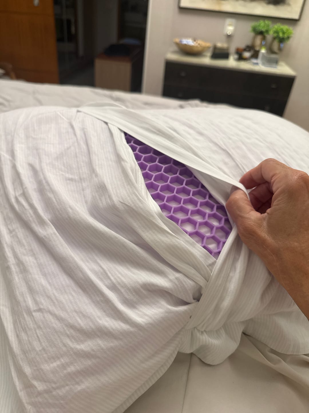 Customer photo review of Kit com 2 Travesseiros IWS Skin®  - Skincare Enquanto Dorme