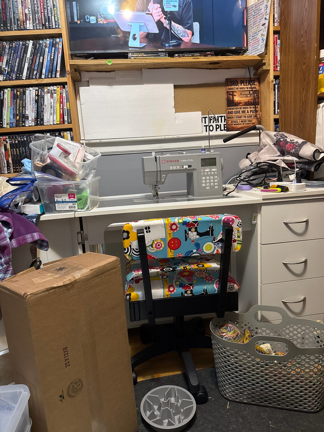Customer photo review of Harriet Sewing Cabinet (2 Colors Available)