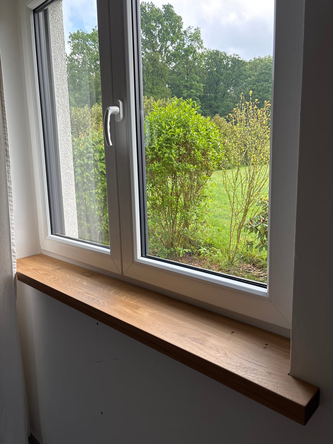 Customer photo review of Aufsatzfensterbank Eiche