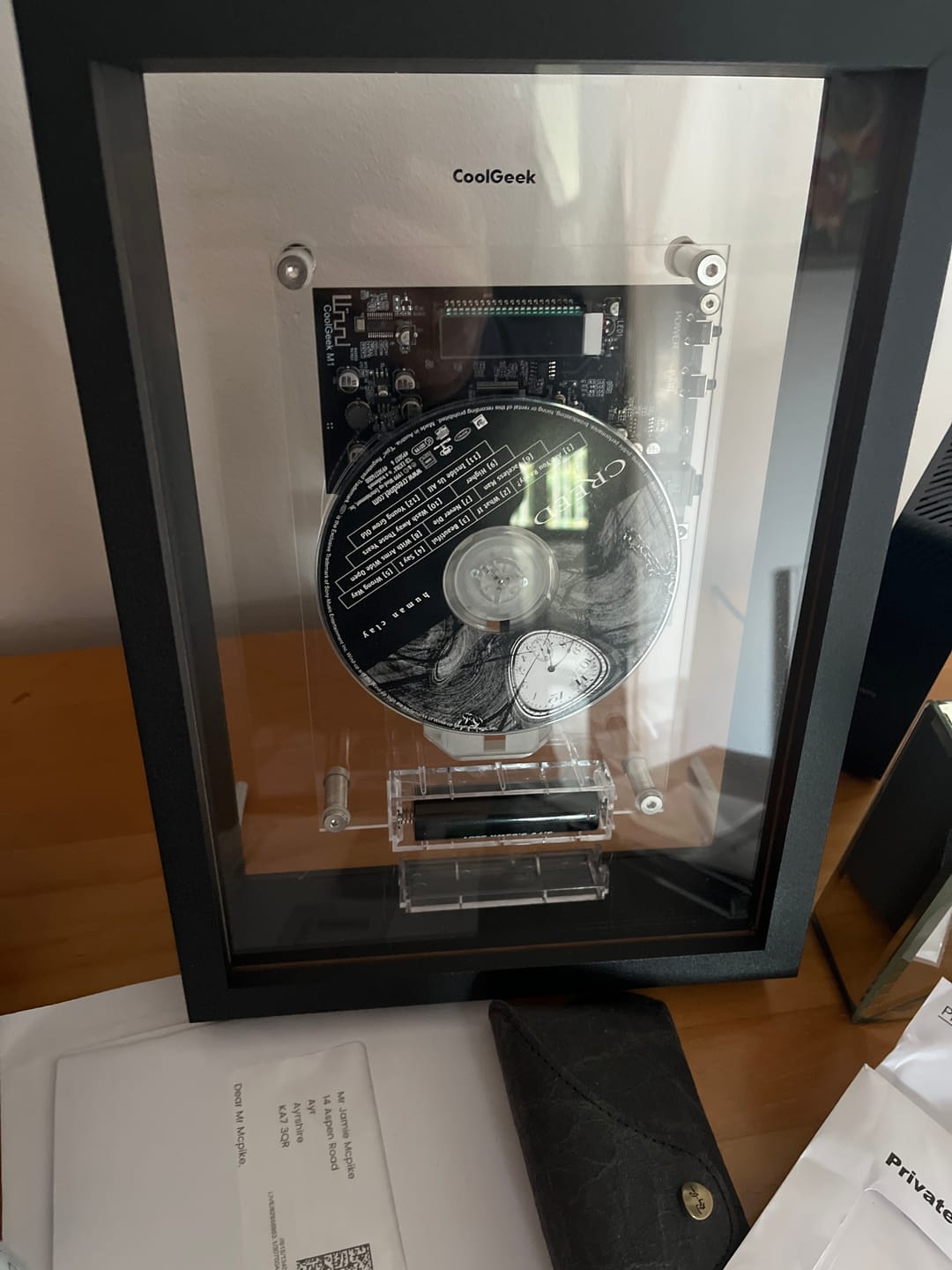 Customer photo review of M1 Music Frame CD Player