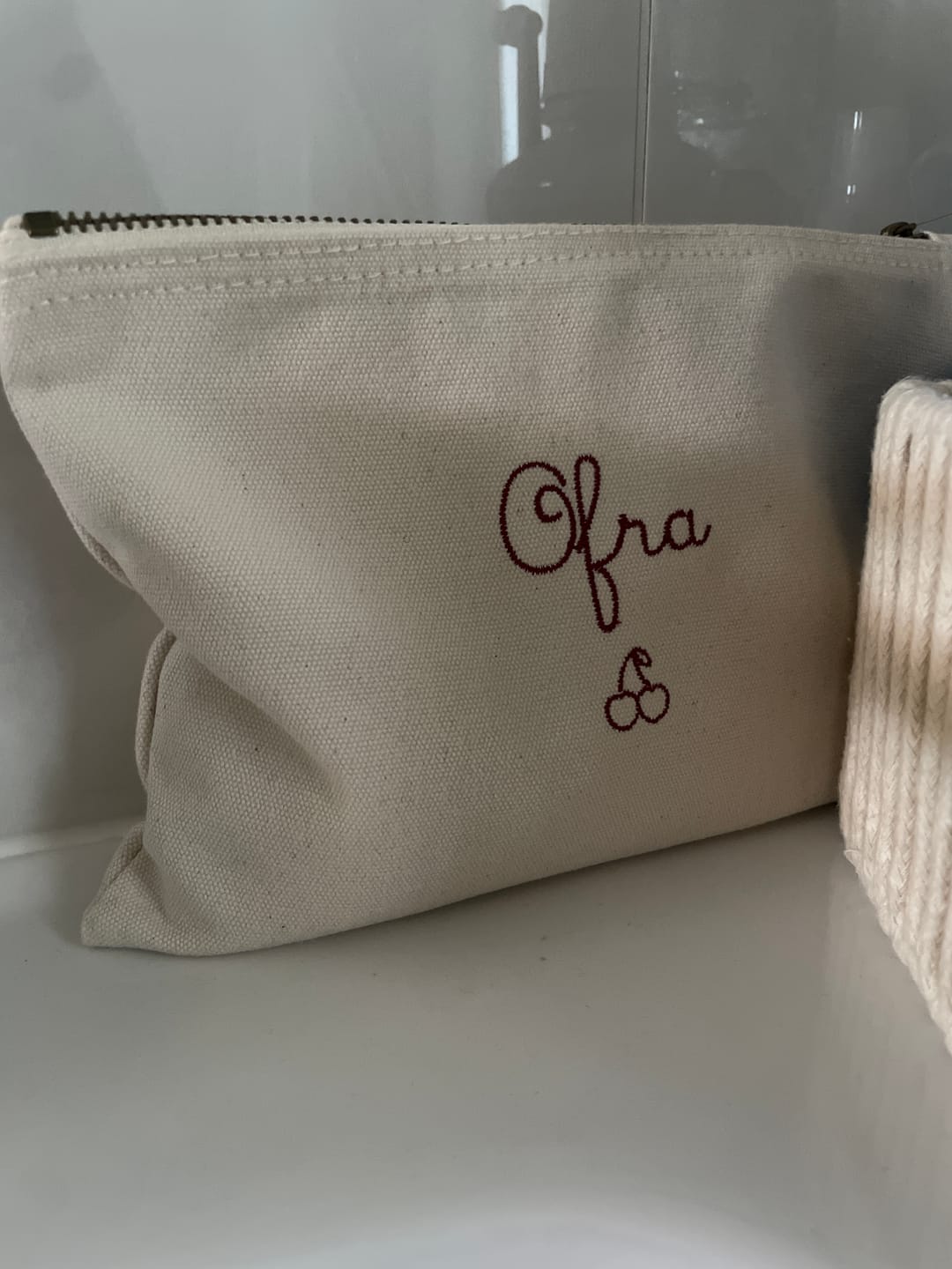 Customer photo review of Pouch Bag in Cotone - Naturale