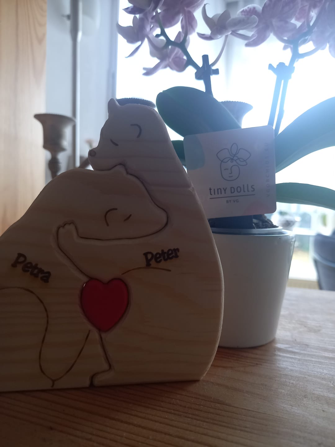 Customer photo review of Bärenfamilie - Süße Personalisierte Holzbären zum Aufstellen für die Familie