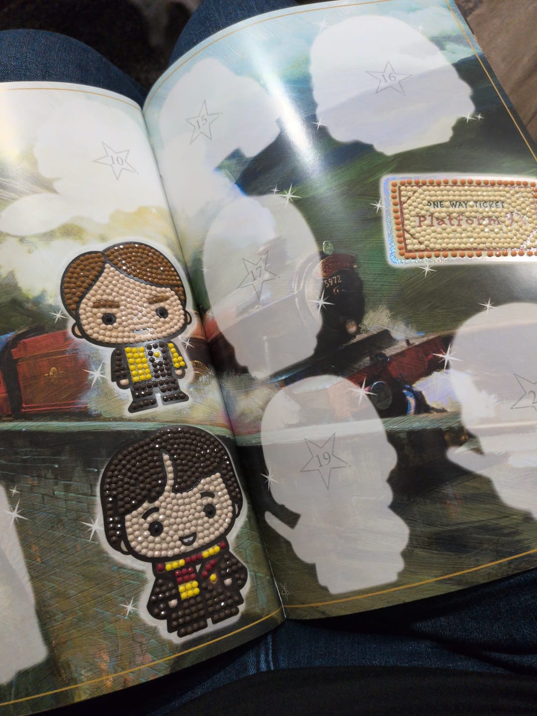 Customer photo review of Harry Potter Crystal Art Sticker Album - Starter Pack
