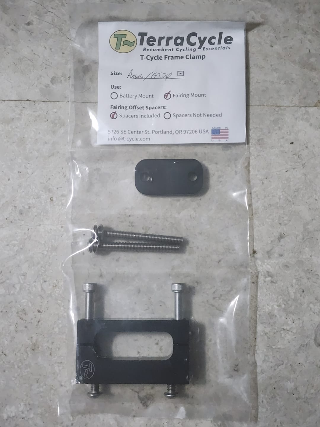 Customer photo review of Frame Clamp