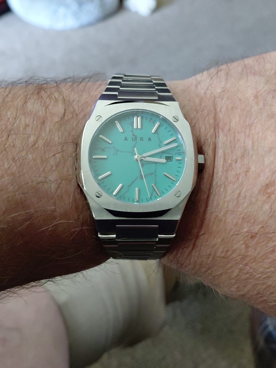 Customer photo review of Date 003: Steel/Turquoise