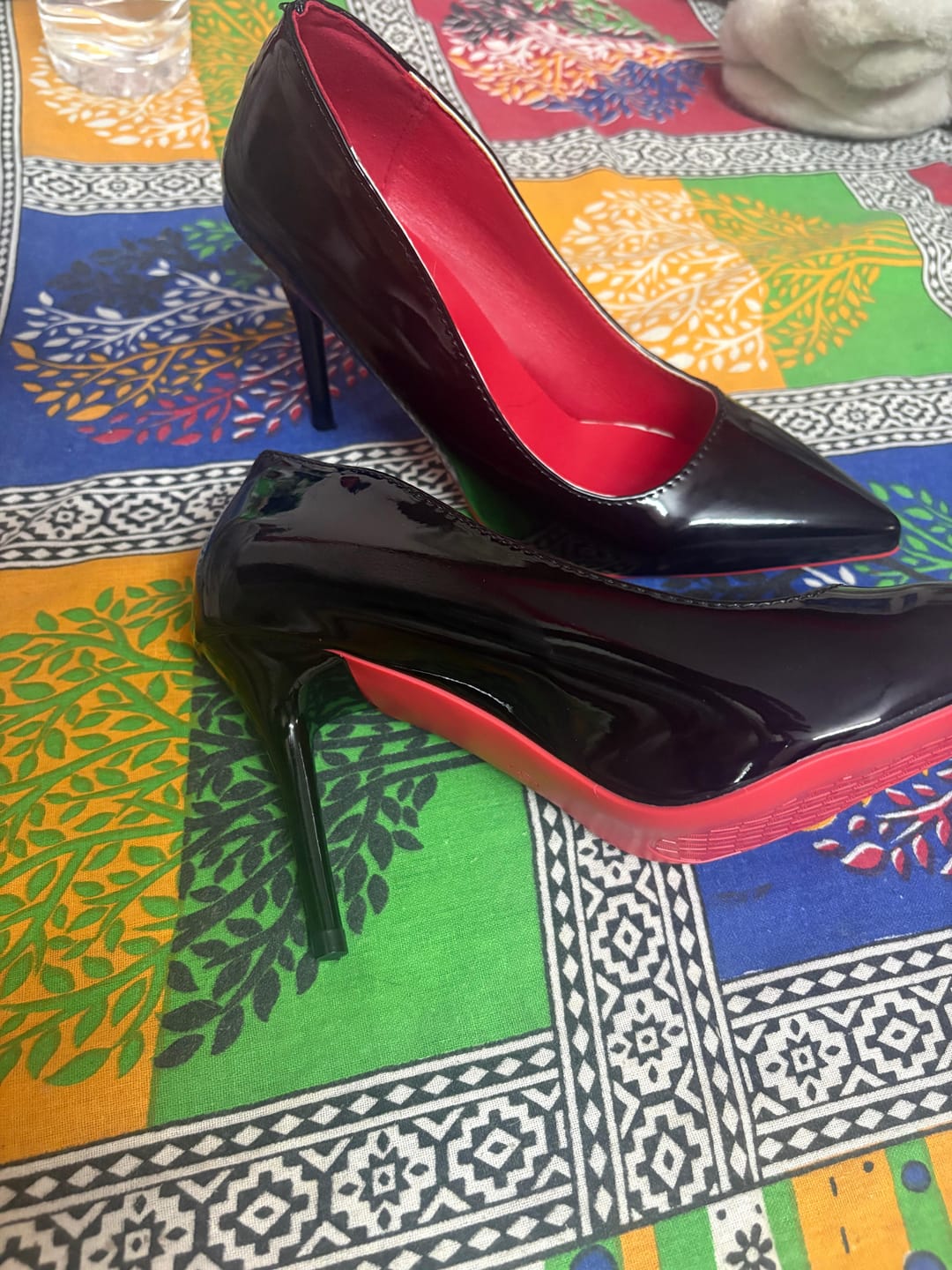 Customer photo review of Classic Louboutin Red Sole Pumps- Moderate