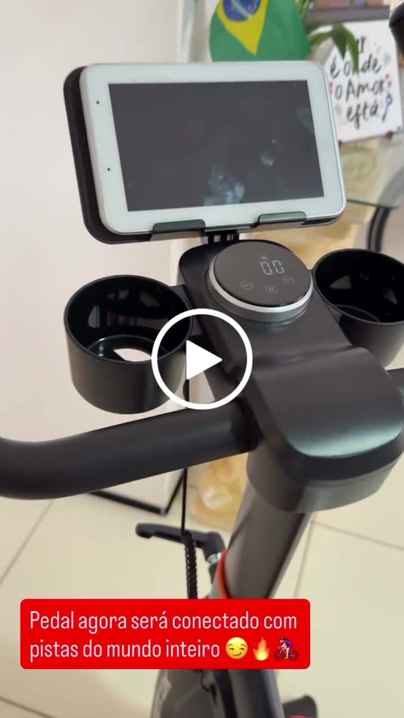 Customer video review of Bicicleta Ergométrica Smart Magnetic 13K | Disco 13KG | Resistência Magnética potente | Banco Ultra Soft
