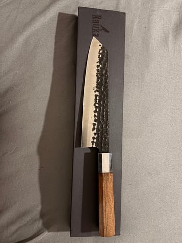 Customer photo review of Cuchillo Kiritsuke de Cocina de Acero Inoxidable 35cm "Fuji"