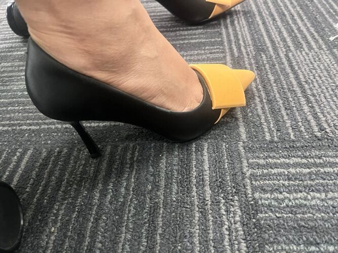 Customer photo review of Chic Two Tone Stilettos-SL