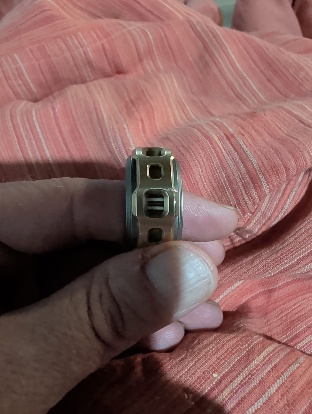 Customer photo review of Shadow Raider, Brass, Titanium