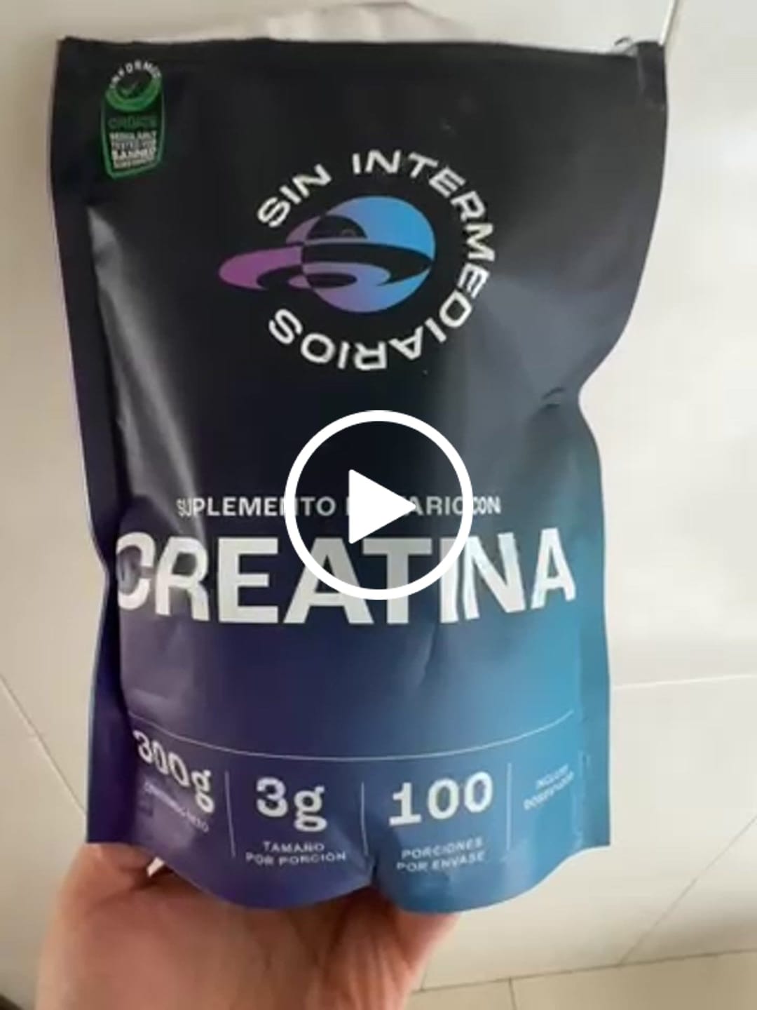 Customer video review of Creatina Monohidrato