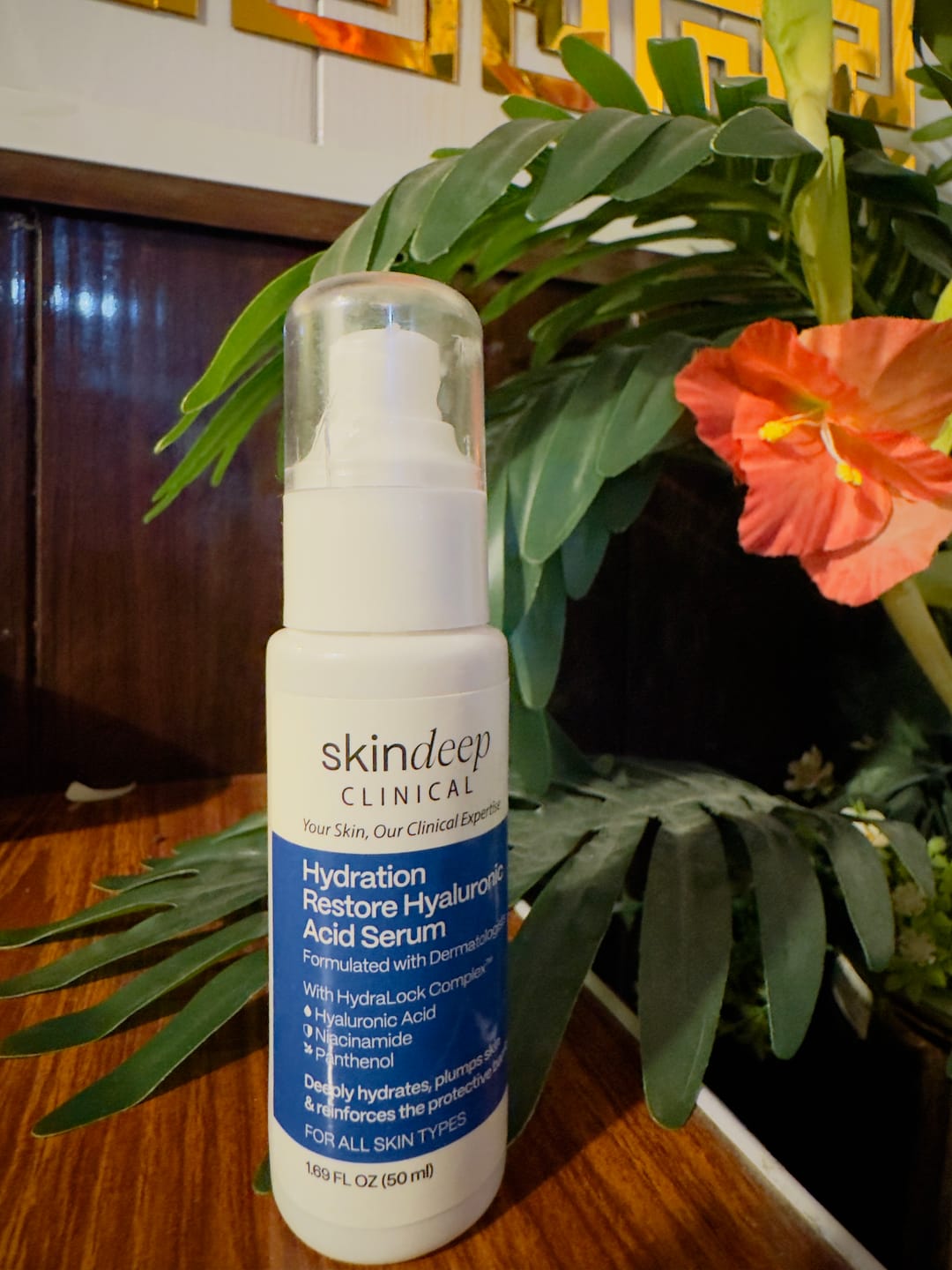 Customer photo review of Hydration Restore Hyaluronic Acid Serum