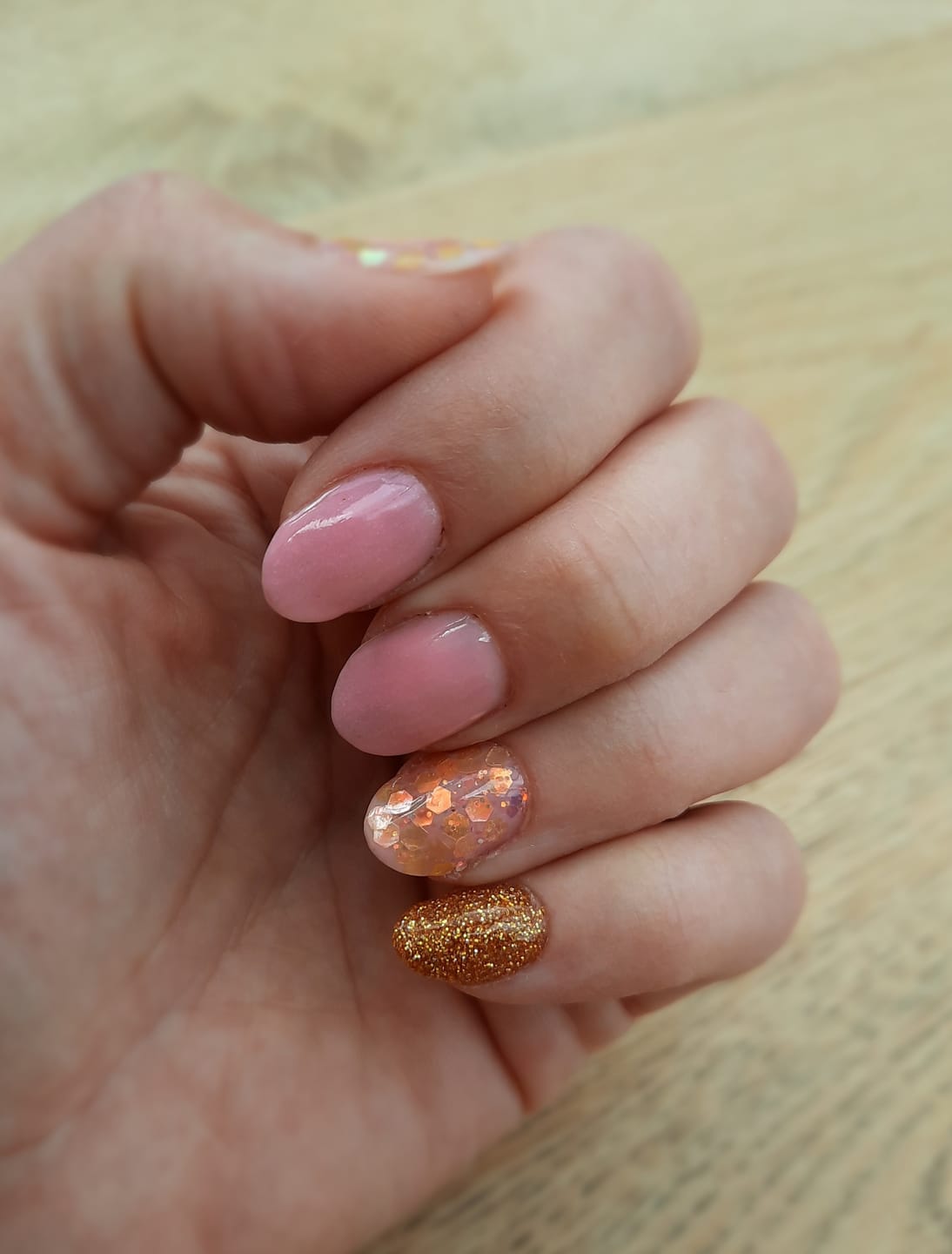 Customer photo review of Golden Rose Dipping Powder