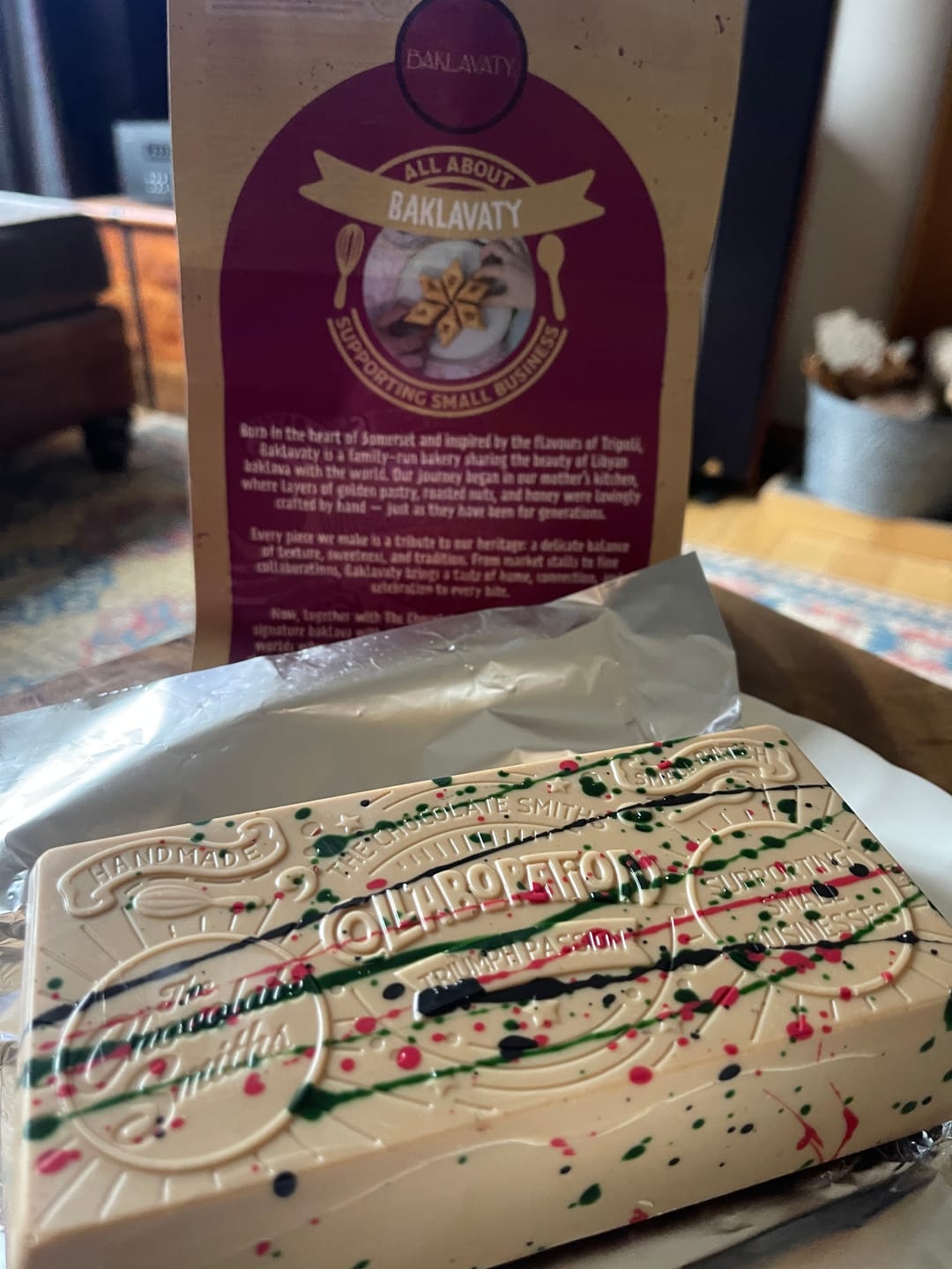 Customer photo review of Wonky Baklavaty X Chocolate Smiths Collaboration 370g
