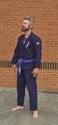 Customer photo review of Core Navy Brazilian Jiu Jitsu Mens BJJ Gi