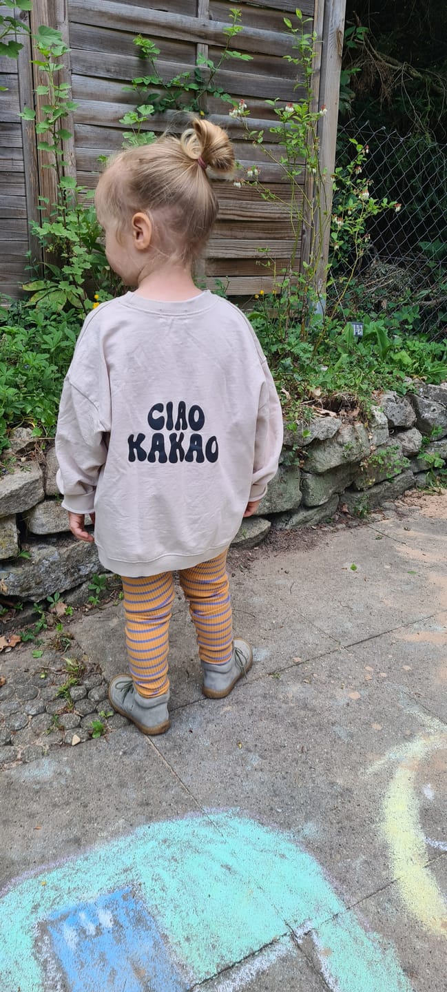 Customer photo review of Yellow stripe Leggings