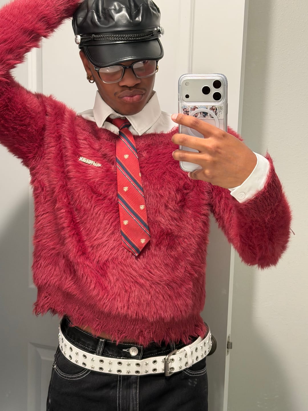 Customer photo review of Aelfric Eden Tie Two Layer Sweater