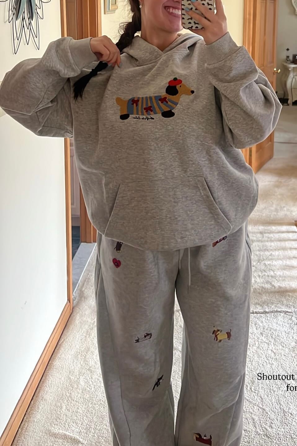 Customer photo review of Aelfric Eden Cartoon Dachshund Hoodie