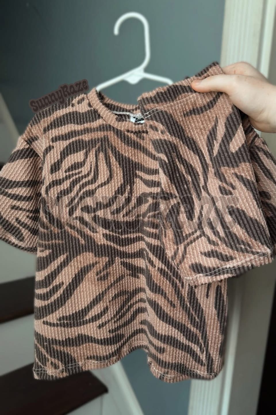 Customer photo review of Double Knit Zebra Print Fabric   KNT4463-MS11564