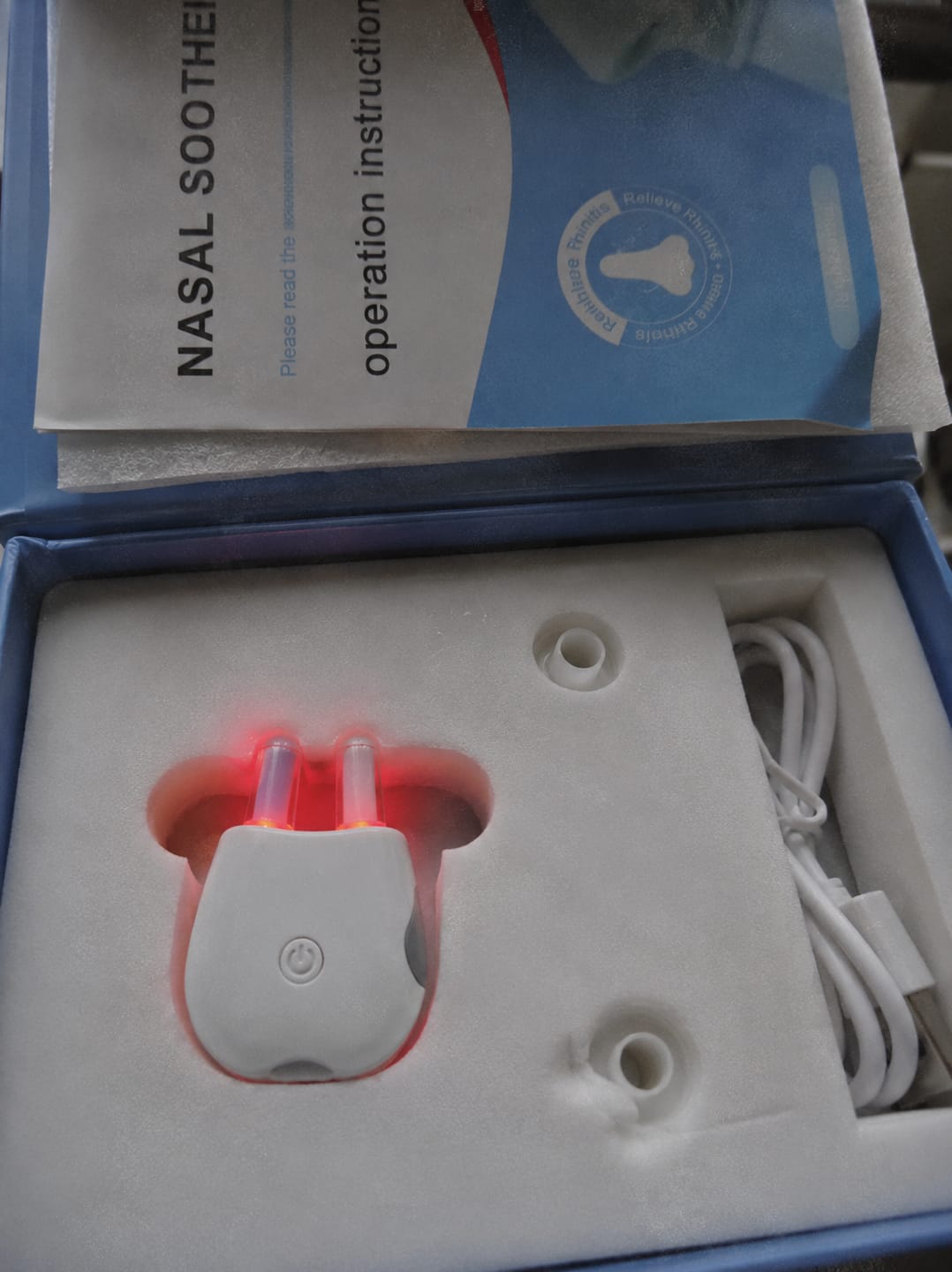 Customer photo review of Nasera™ Terapia Nasal de Luz Roja