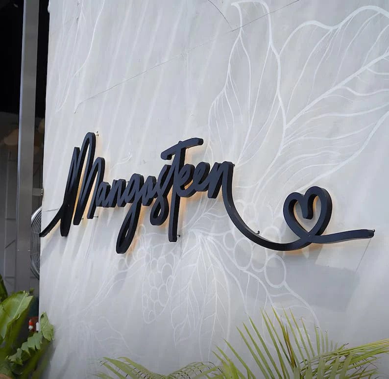 Customer photo review of Custom 3D Metal Backlit Sign For Rob