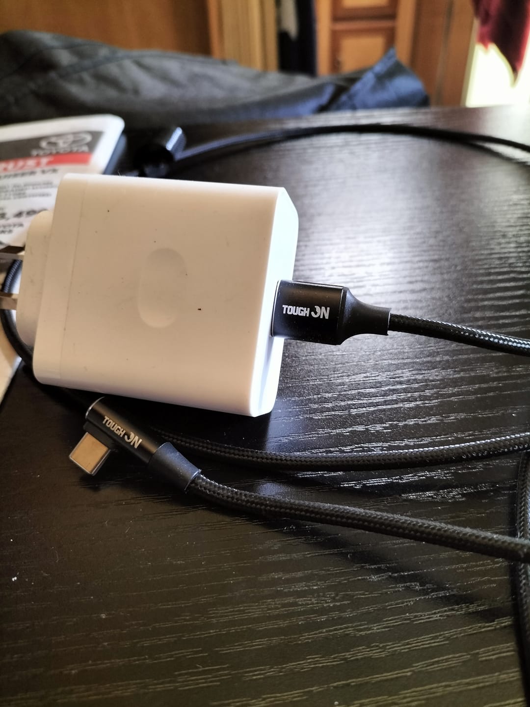 Customer photo review of Tough On USB A to USB C Charger Cable 100W Fast Charging