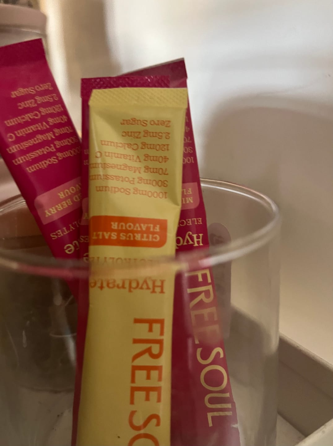 Customer photo review of Free Soul Hydrate Electrolyte Powder