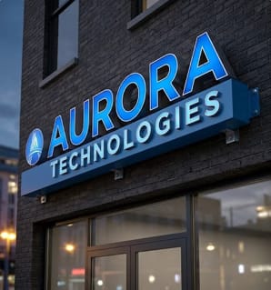 Customer photo review of Custom 3D Metal Backlit Sign For Rob