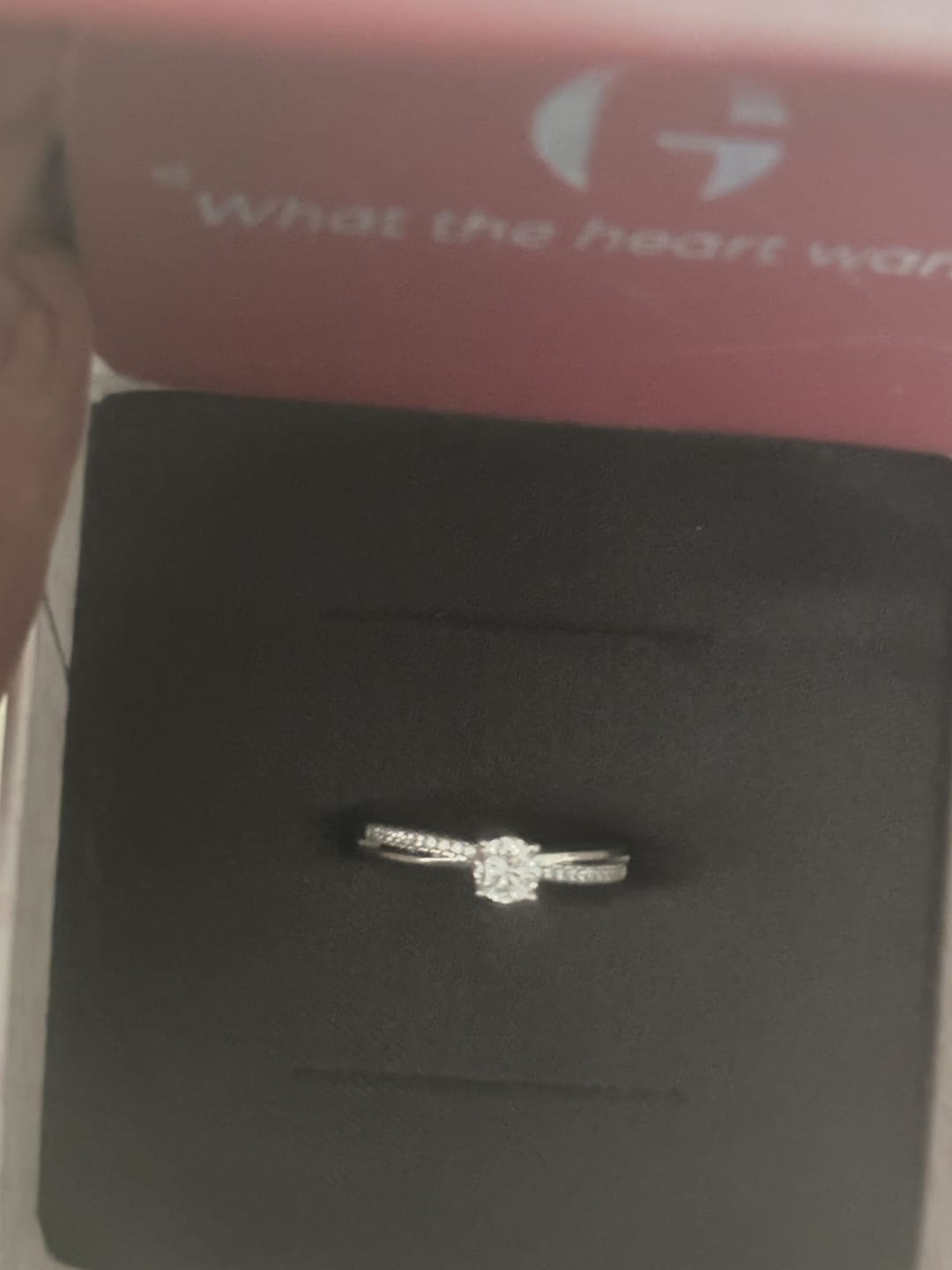Customer photo review of Silver Zircon Layered Ring
