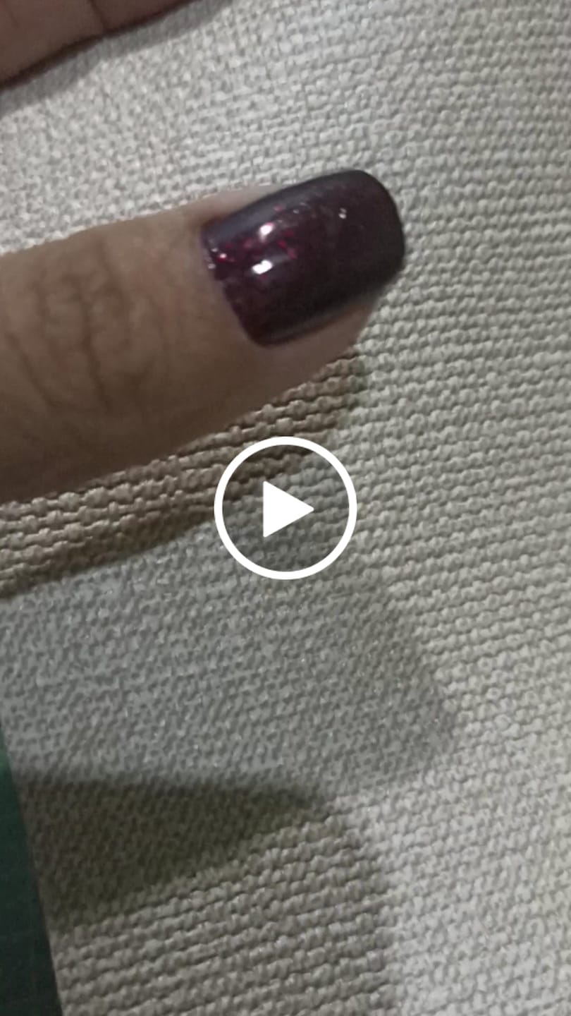 Customer video review of PALHA ESTAMPADO 0.8 FUNDO DE MALHA COR MARFIM