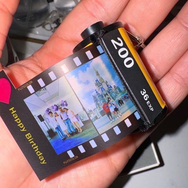 Customer photo review of Custom Drive Safe Film Roll Keychain For Your Love