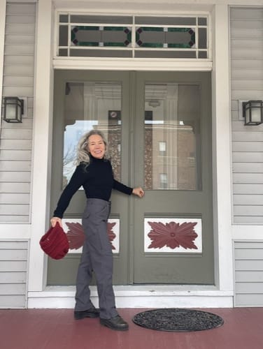 Customer photo review of Women's Fleece Lined High Rise Sitka Winter Pants